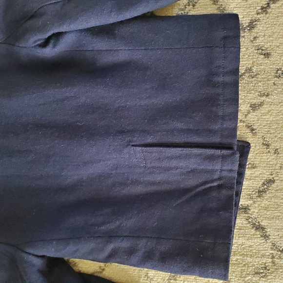 Navy blue wool coat - Picture 1 of 3